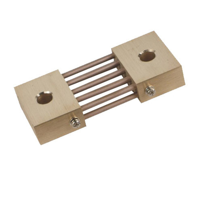 800A DC Current Shunt , Bus Bar Ammeter Shunt Resistor Brass Material